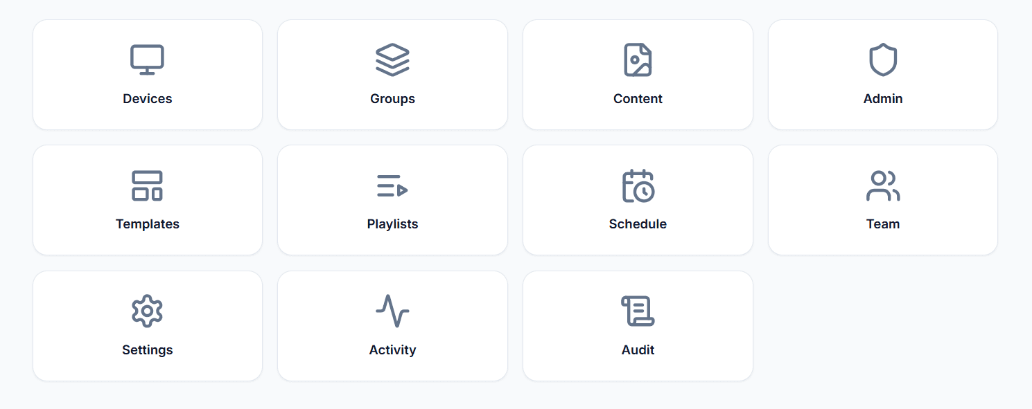 VCMP main dashboard